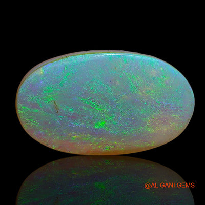 9.05 Cts Lab-Created Australian Doublet Opal Loose Gemstone Oval Cabochon 17x10x6 mm D-3