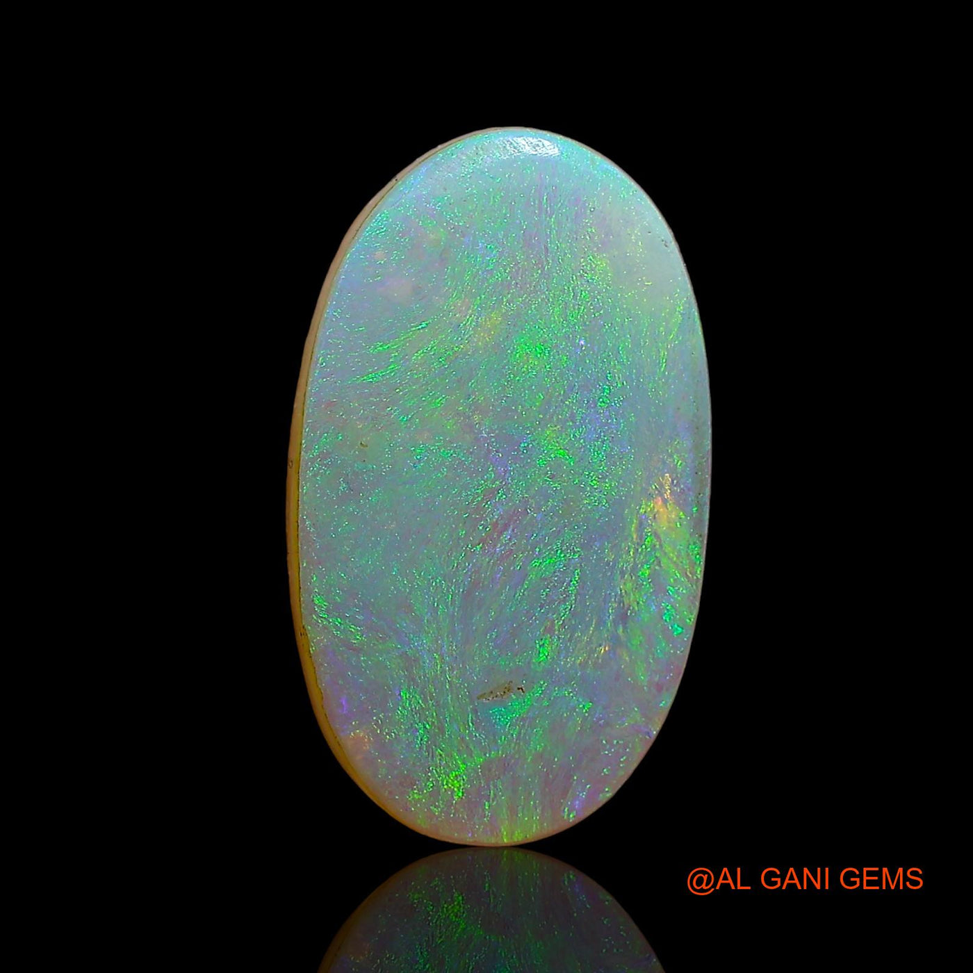 9.05 Cts Lab-Created Australian Doublet Opal Loose Gemstone Oval Cabochon 17x10x6 mm D-3