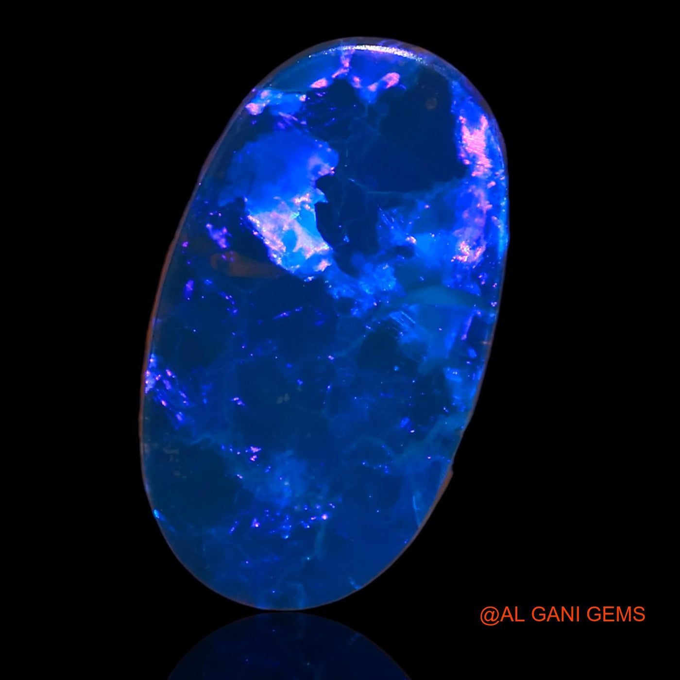 6.80 Cts Lab-Created Australian Doublet Opal Loose Gemstone Oval Cabochon 17x9x4 mm D-41