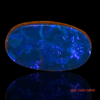 6.80 Cts Lab-Created Australian Doublet Opal Loose Gemstone Oval Cabochon 17x9x4 mm D-41