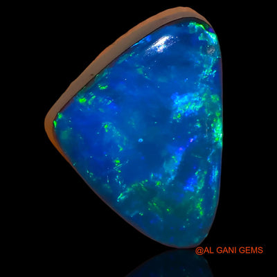 5.00 Cts Lab-Created Australian Doublet Opal Loose Gemstone Trillion Cabochon 12x9x6 mm D-51
