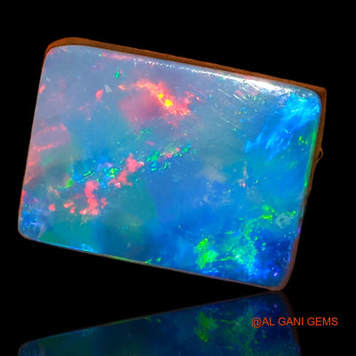 5.00 Cts Unheated Australian Doublet Opal Loose Gemstone Square Cabochon Lab-Created 14x8x4 mm D-57