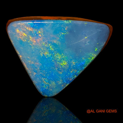 3.60 Cts Lab-Created Australian Doublet Opal Loose Gemstone Trillion Cabochon 11x10x3 mm D-68