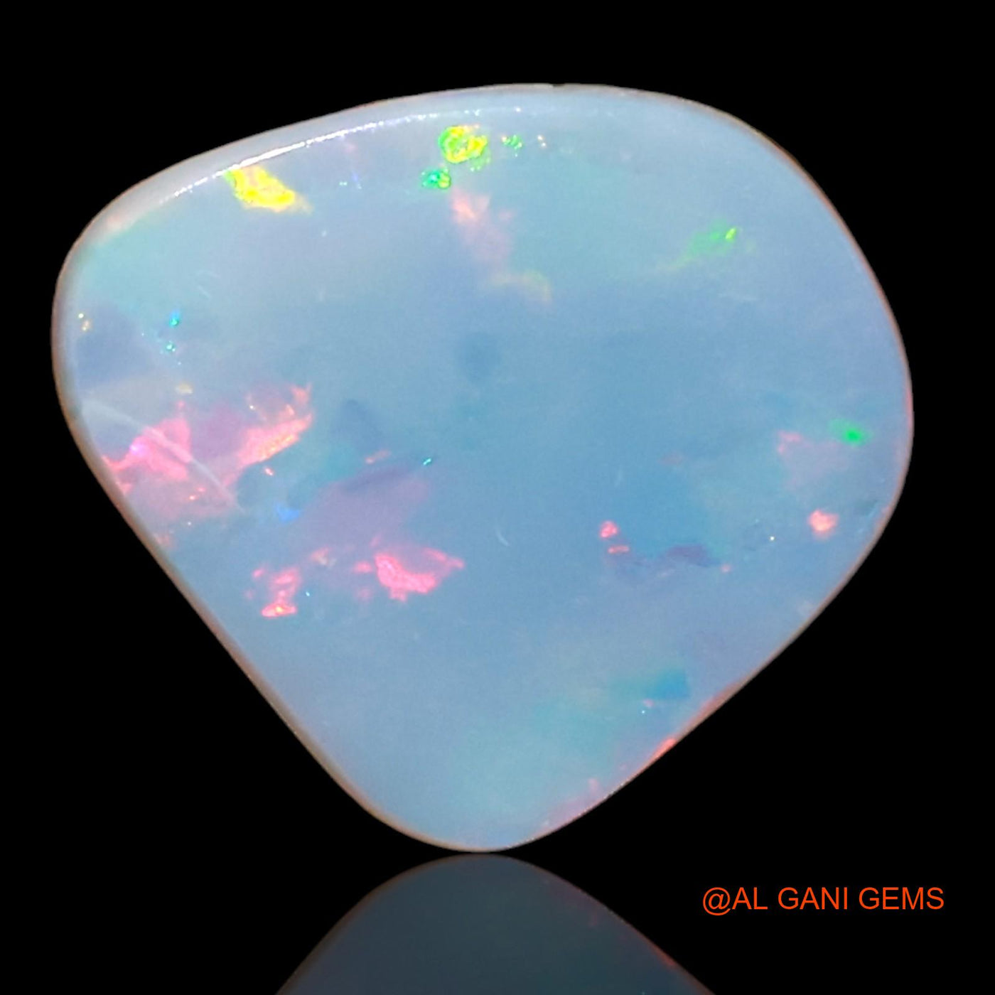 3.40 Cts Lab-Created Australian Doublet Opal Loose Gemstone Fancy Cabochon 10x10x3 mm D-70