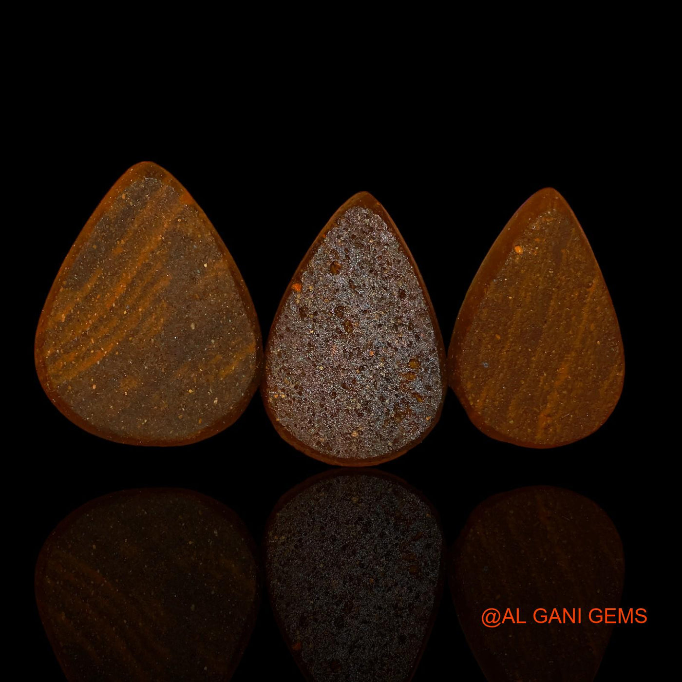 3 Pcs 15.50 Cts Lab-Created Australian Doublet Opal Loose Gemstone Pear Cabochon 14X9X4 mm TO 15X12X3 mm D-72