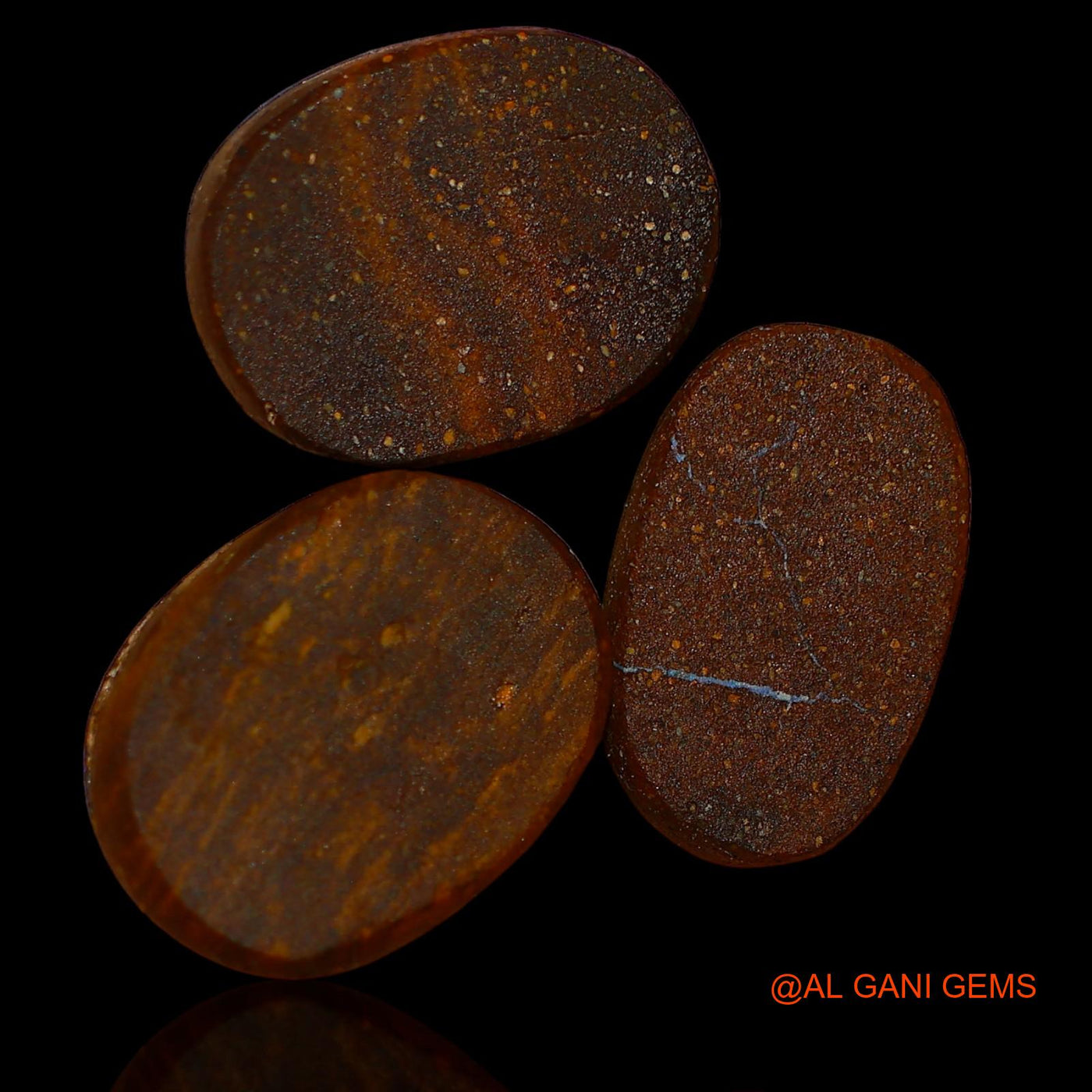 15.50 Cts Lab-Created Australian Doublet Opal Oval Cabochon 3 Pcs Loose Gemstone 14X9X3 mm TO 14X11X4 mm D-83