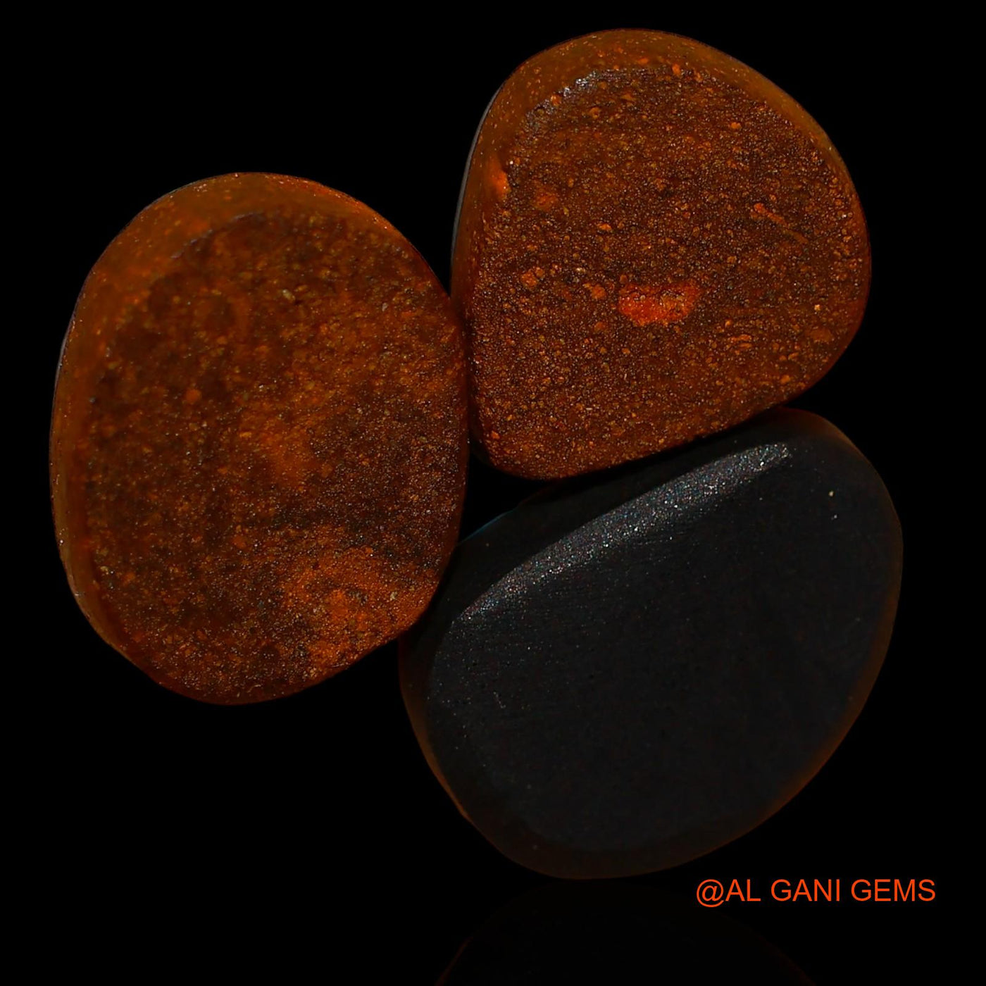 11.00 Cts Unheated Australian Doublet Opal Loose Gemstone Mix Cabochon Lab-Created 3 Pcs 10X9X3 mm TO 12X9X3 mm D-85