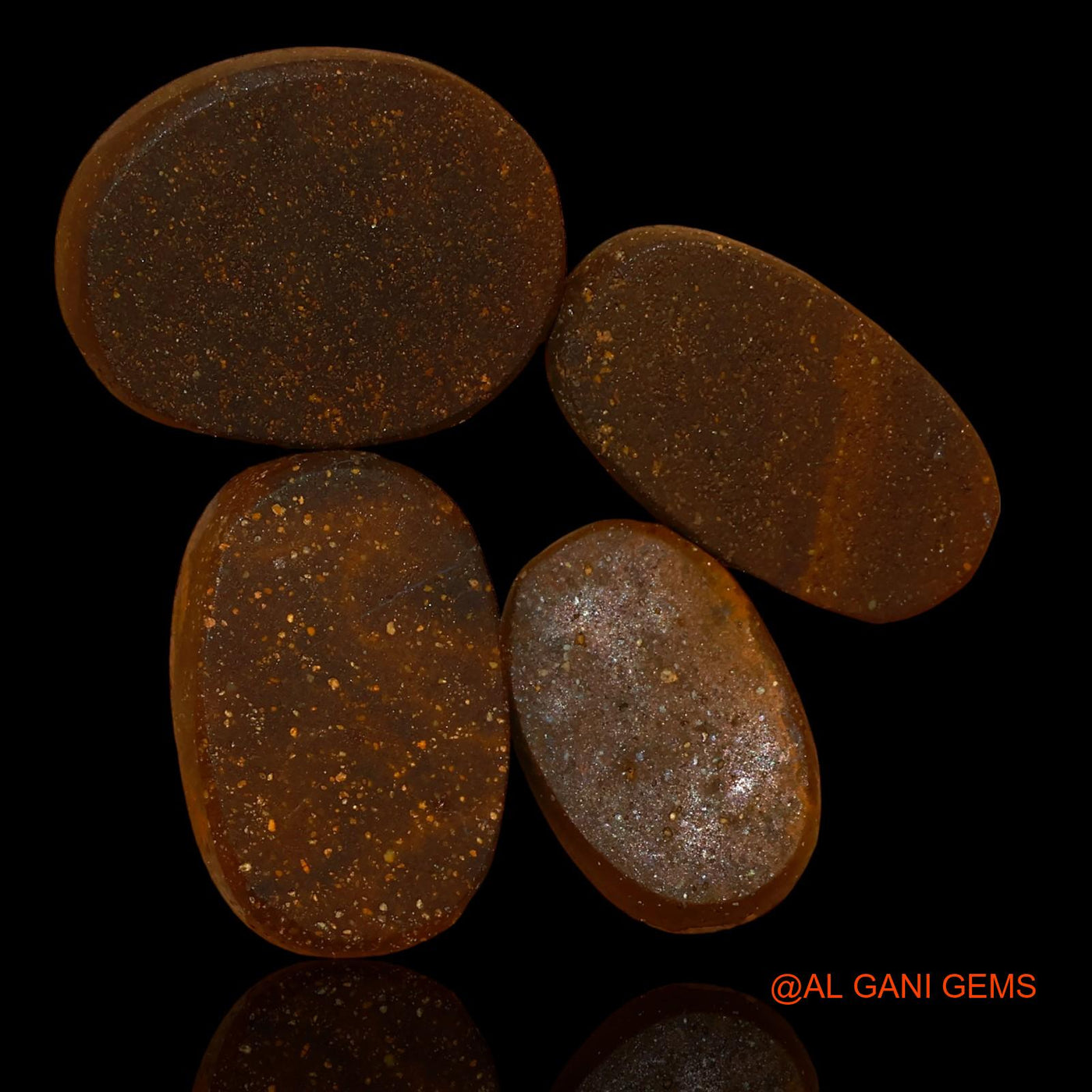4 Pcs 26.00 Cts Lab-Created Australian Doublet Opal Loose Gemstone Oval Cabochon 13X9X4 mm TO 16X12X4 mm D-96