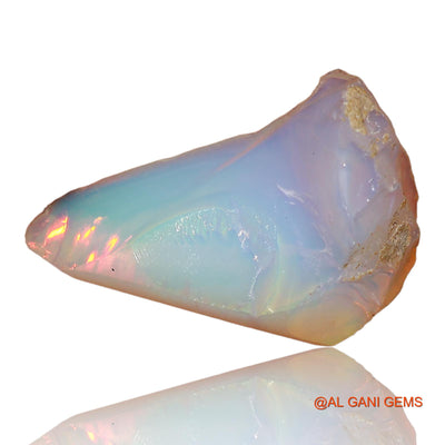 Natural Untreated Fire Opal Loose Gemstone Fancy Rough From Ethiopia 14.00 Cts 24x15x11 mm E-100