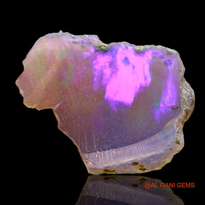 Natural Fire Opal Gemstone 5.00 Cts Loose Fancy Rough From Ethiopia 22x17x4 mm E-101