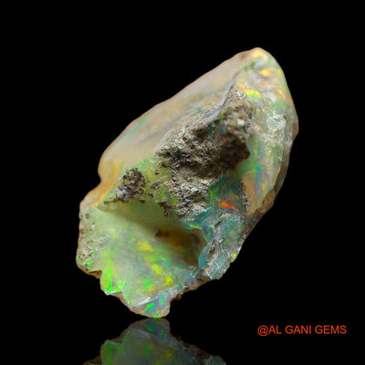 Natural Fire Opal Gemstone 11.00 Cts Loose Fancy Rough From Ethiopia 21x17x9 mm E-102