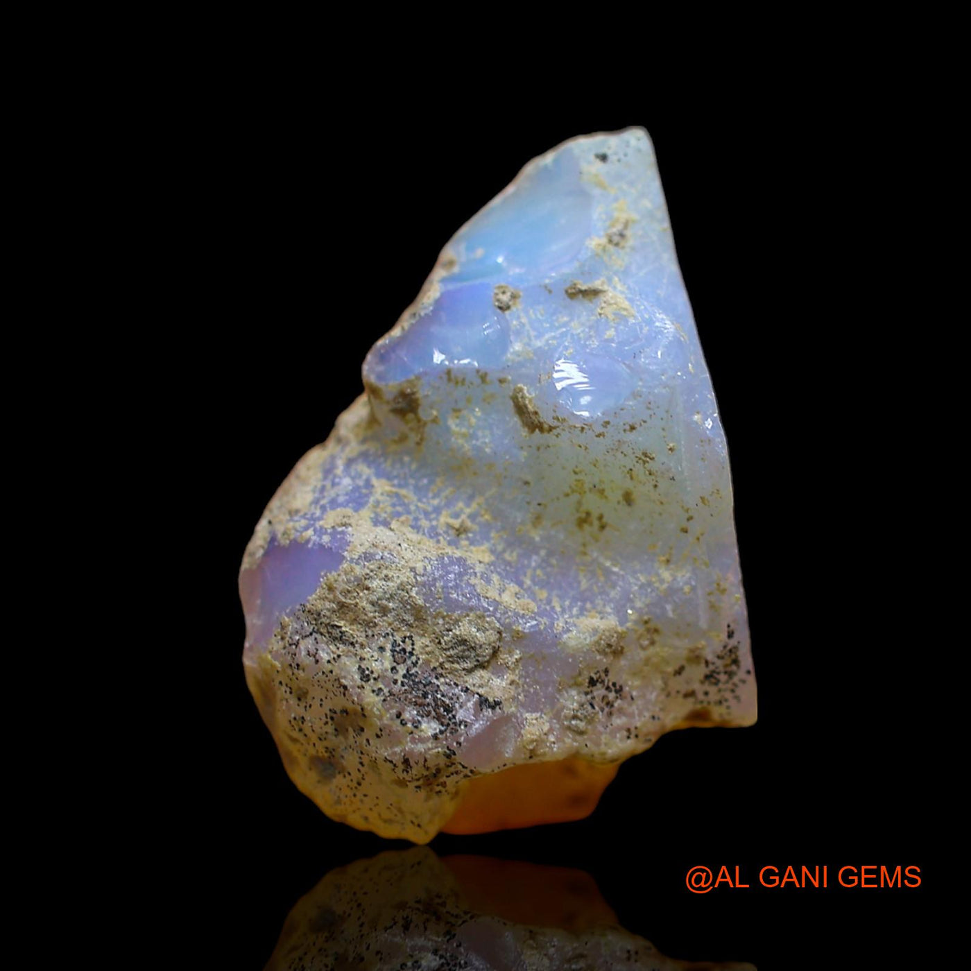 Natural Untreated Fire Opal Loose Gemstone Fancy Rough From Ethiopia 17.00 Cts 18x13x15 mm E-103