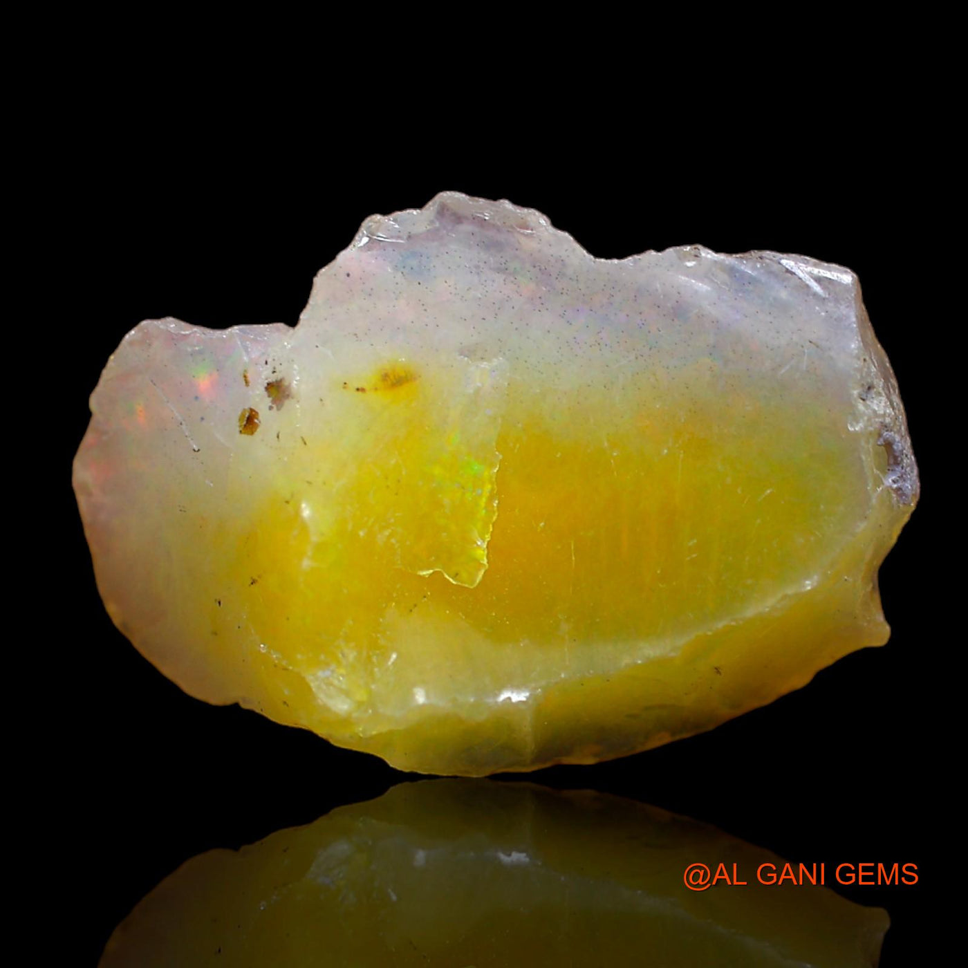 10.00 Cts Unheated Ethiopian Fire Opal Loose Gemstone Fancy Rough Natural 23x16x10 mm E-104