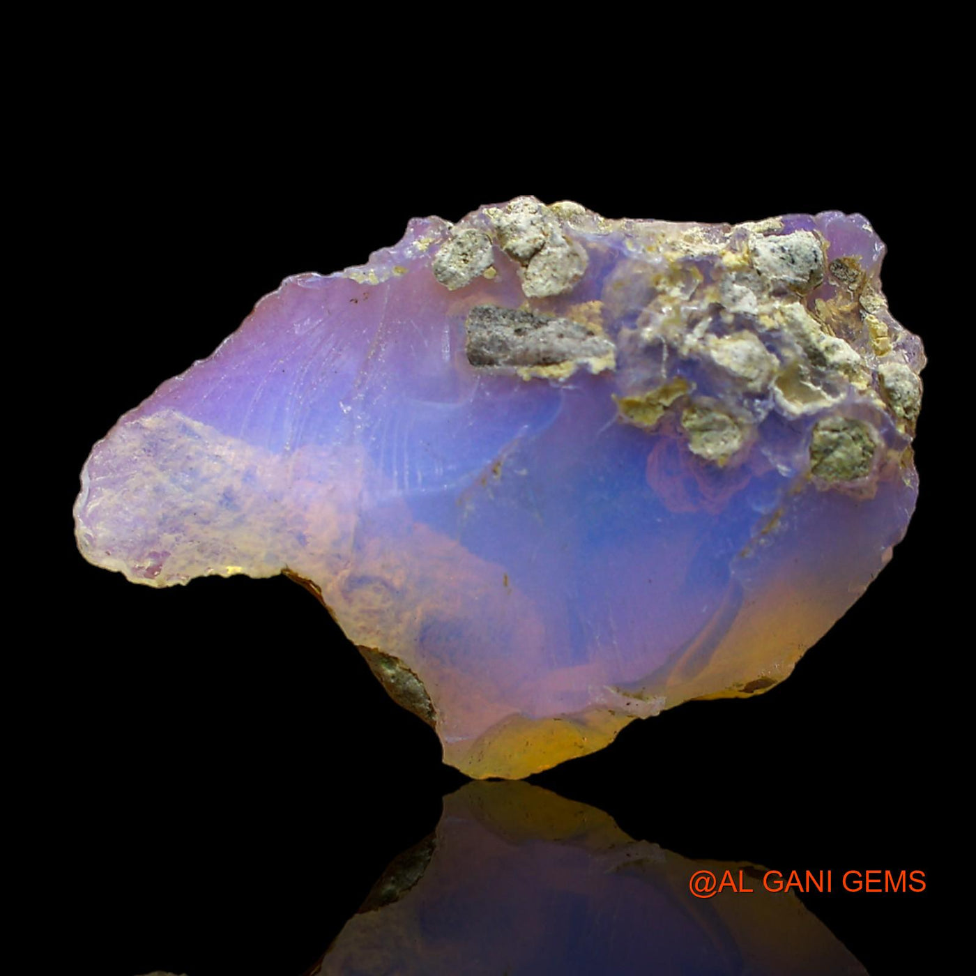 8.00 Cts Unheated Ethiopian Fire Opal Loose Gemstone Fancy Rough Natural 24x15x6 mm E-105
