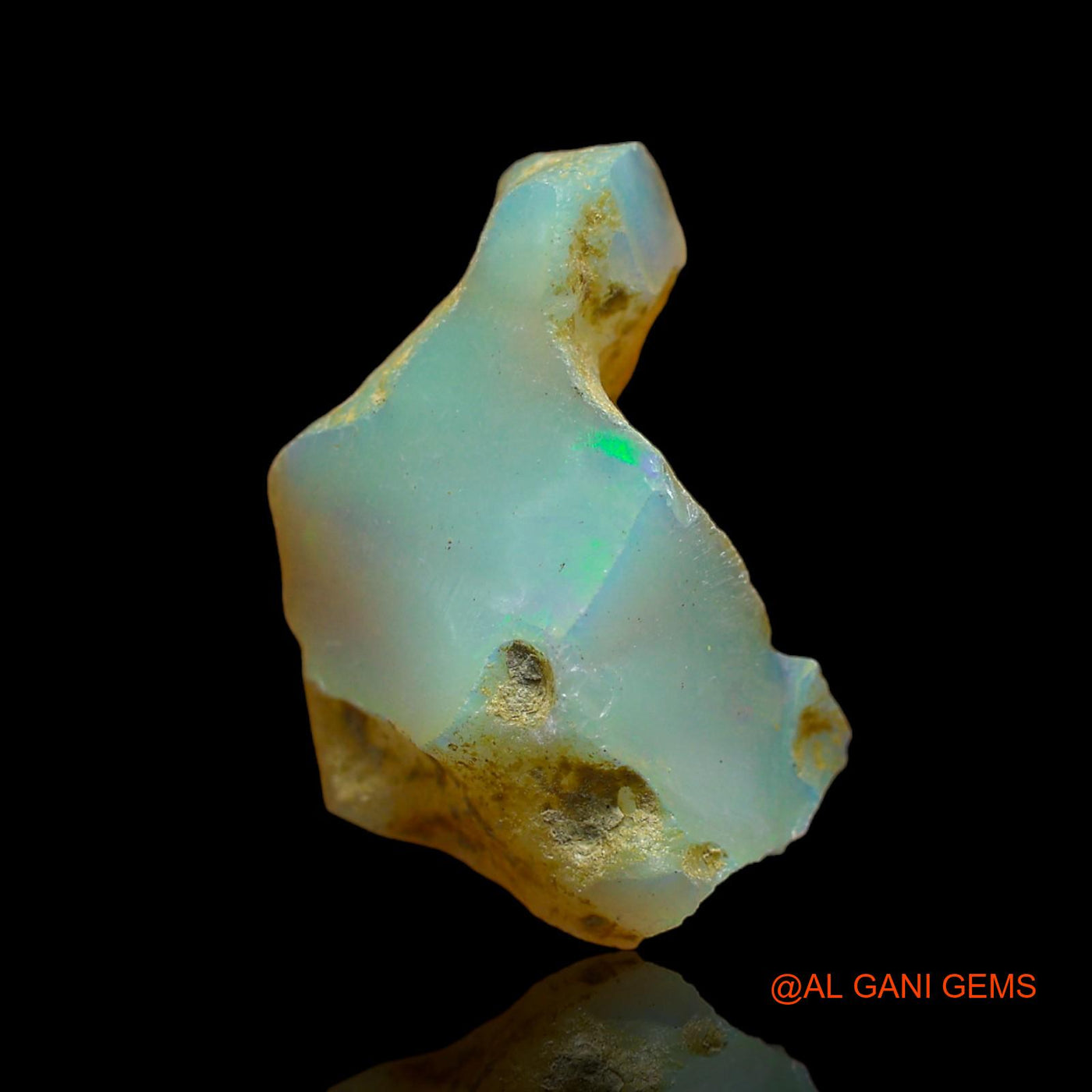 8.00 Cts Natural Ethiopian Fire Opal Fancy Rough Loose Gemstone For Jewelry 21x14x9 mm E-106