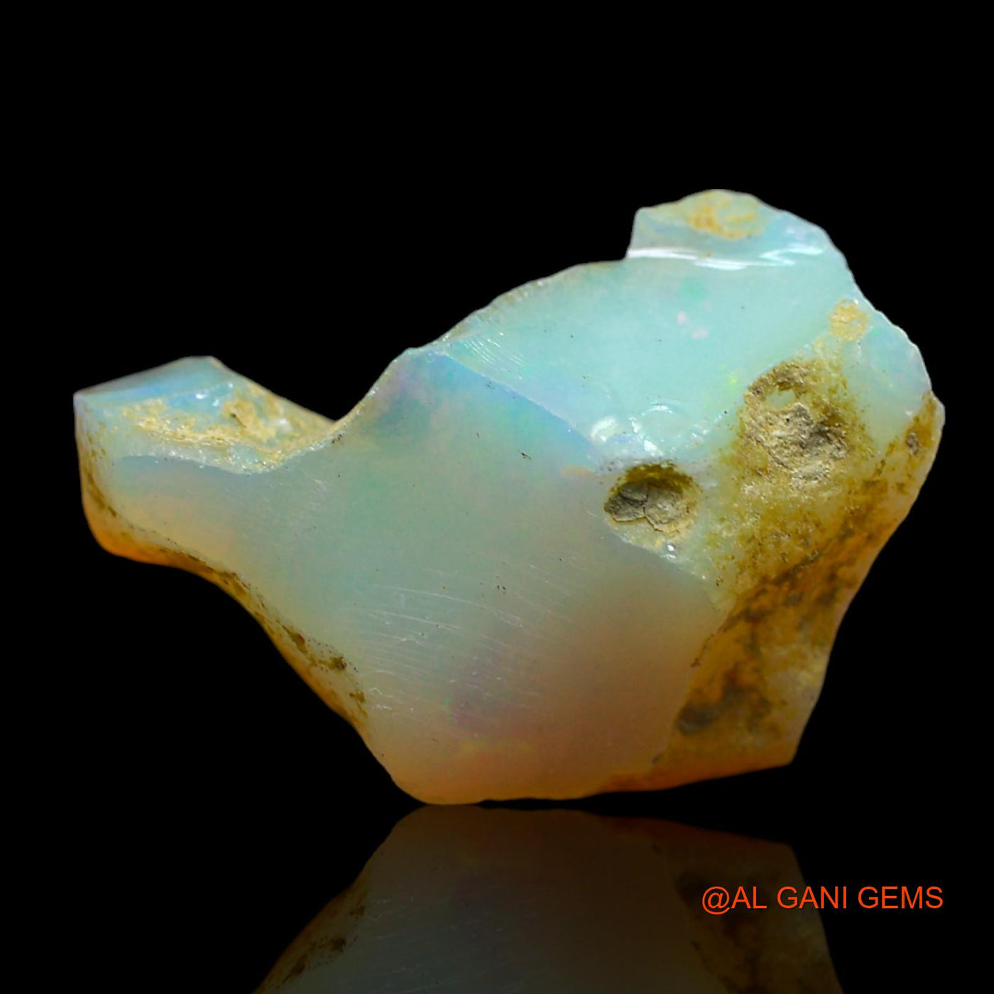 8.00 Cts Natural Ethiopian Fire Opal Fancy Rough Loose Gemstone For Jewelry 21x14x9 mm E-106