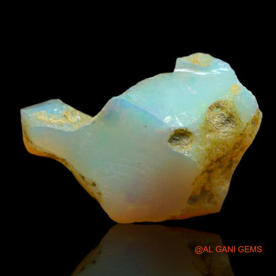 8.00 Cts Natural Ethiopian Fire Opal Fancy Rough Loose Gemstone For Jewelry 21x14x9 mm E-106