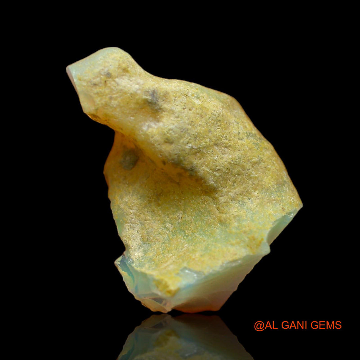 8.00 Cts Natural Ethiopian Fire Opal Fancy Rough Loose Gemstone For Jewelry 21x14x9 mm E-106