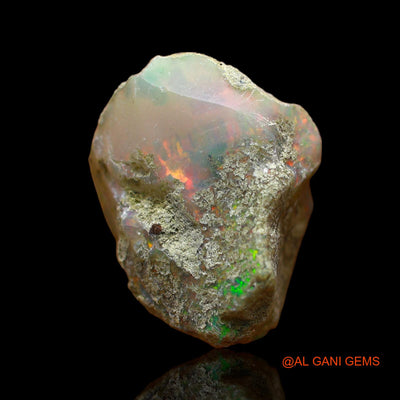 Natural Untreated Fire Opal Loose Gemstone Fancy Rough From Ethiopia 12.00 Cts 19x15x10 mm E-107