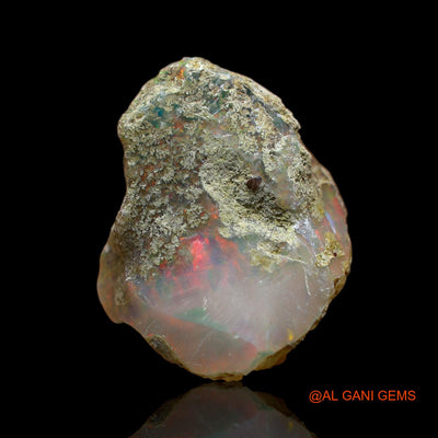 Natural Untreated Fire Opal Loose Gemstone Fancy Rough From Ethiopia 12.00 Cts 19x15x10 mm E-107