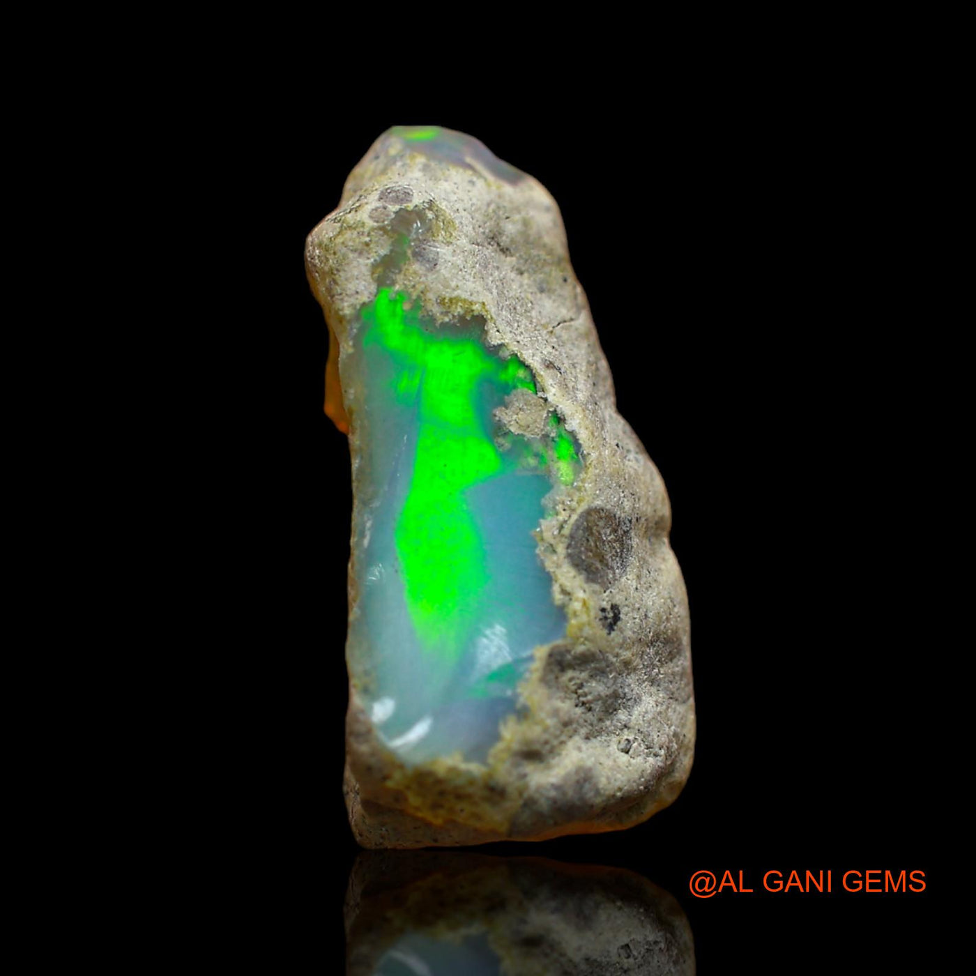 6.00 Cts Natural Ethiopian Fire Opal Loose Gemstone Fancy Rough 20x9x7 mm E-108