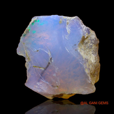 Natural Untreated Fire Opal Loose Gemstone Fancy Rough From Ethiopia 13.00 Cts 16x13x11 mm E-109