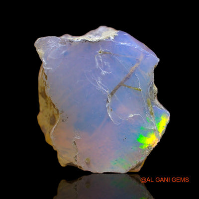 Natural Untreated Fire Opal Loose Gemstone Fancy Rough From Ethiopia 13.00 Cts 16x13x11 mm E-109