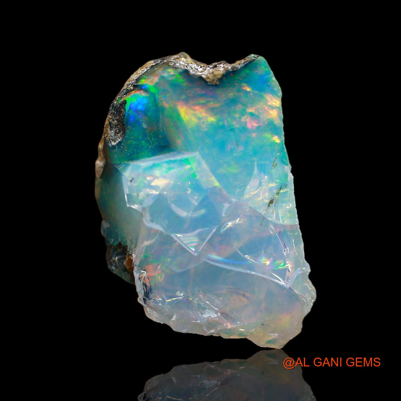 8.00 Cts Natural Ethiopian Fire Opal Loose Gemstone Fancy Rough 18x12x8 mm E-110