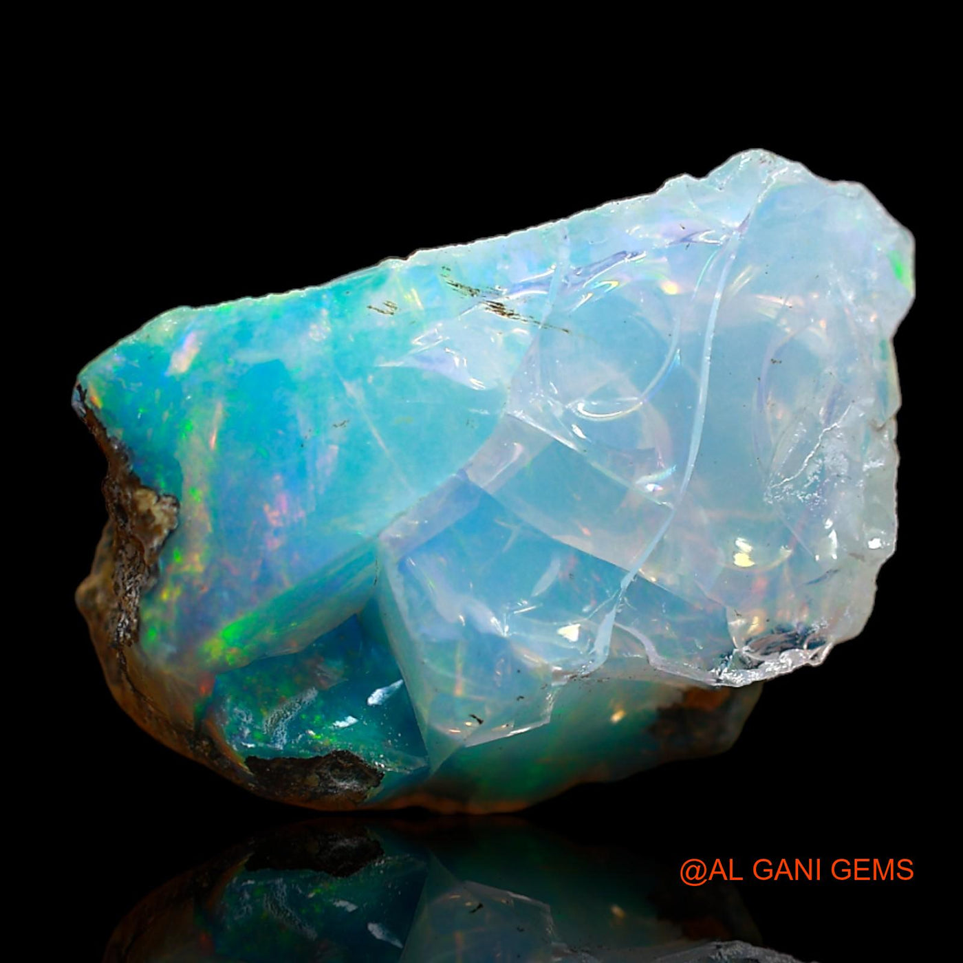 8.00 Cts Natural Ethiopian Fire Opal Loose Gemstone Fancy Rough 18x12x8 mm E-110