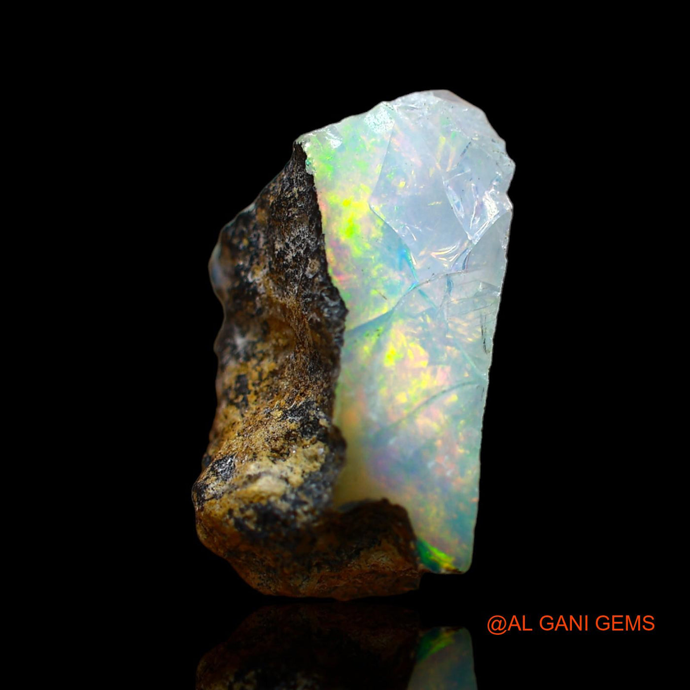 8.00 Cts Natural Ethiopian Fire Opal Loose Gemstone Fancy Rough 18x12x8 mm E-110