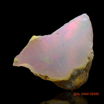 Natural Fire Opal Gemstone 6.00 Cts Loose Fancy Rough From Ethiopia 19x14x8 mm E-111