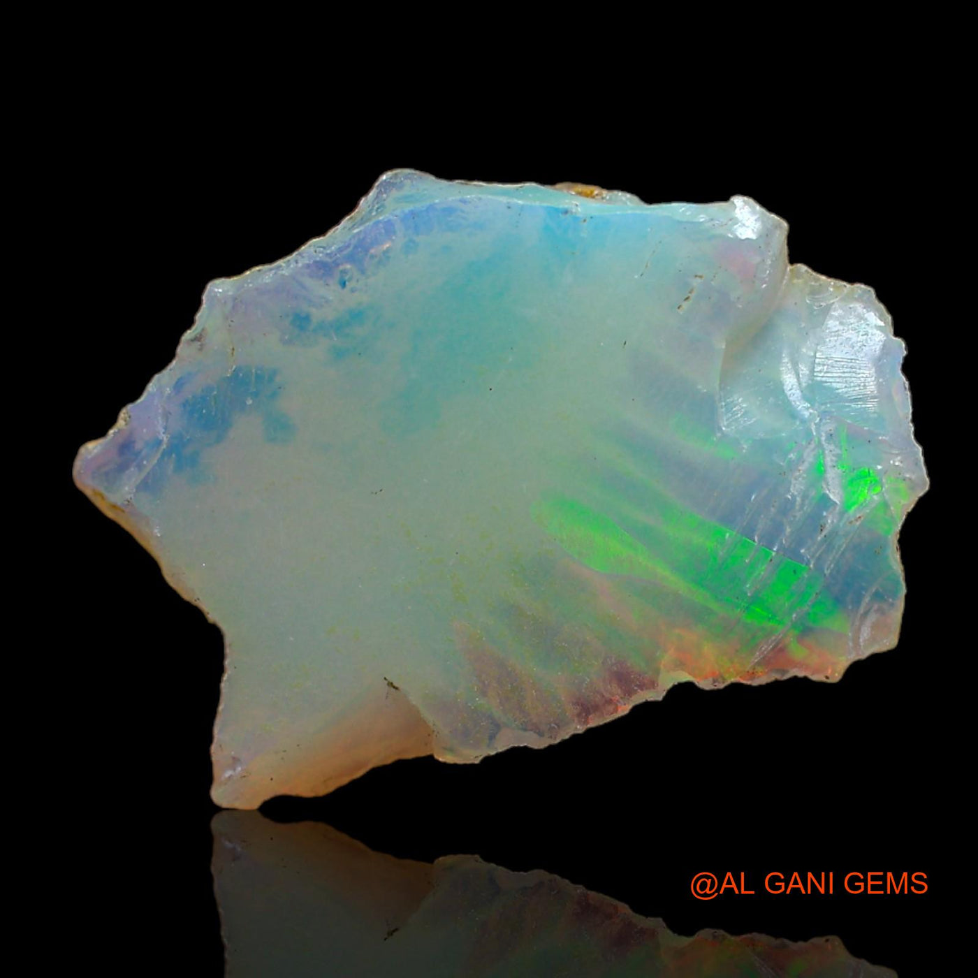 5.00 Cts Natural Ethiopian Fire Opal Loose Gemstone Fancy Rough 19x13x6 mm E-112