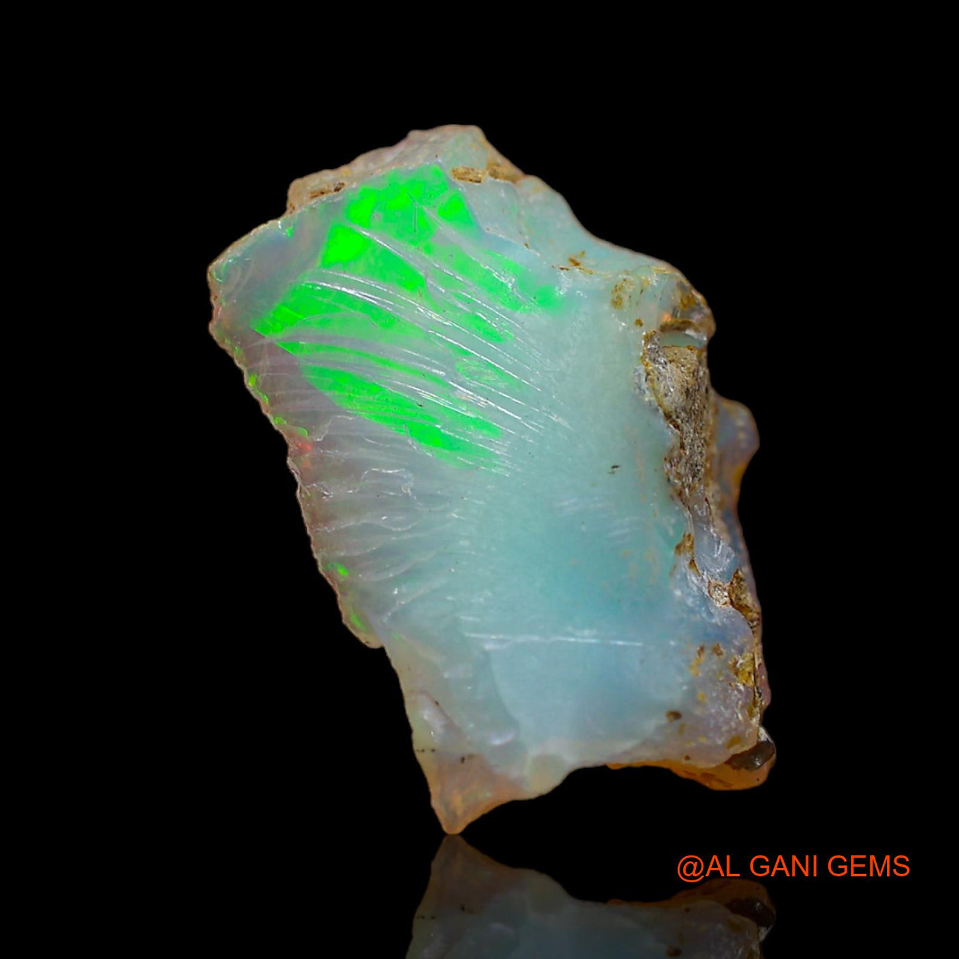 5.00 Cts Natural Ethiopian Fire Opal Loose Gemstone Fancy Rough 19x13x6 mm E-112