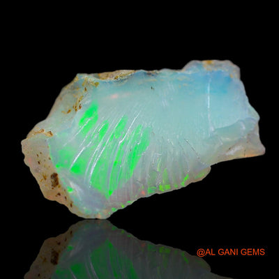 5.00 Cts Natural Ethiopian Fire Opal Loose Gemstone Fancy Rough 19x13x6 mm E-112
