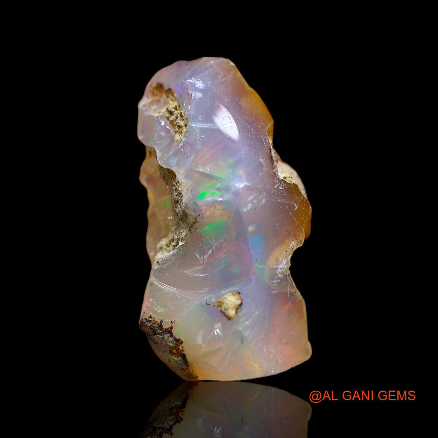 7.00 Cts Natural Ethiopian Fire Opal Loose Gemstone Fancy Rough 20x9x8 mm E-113