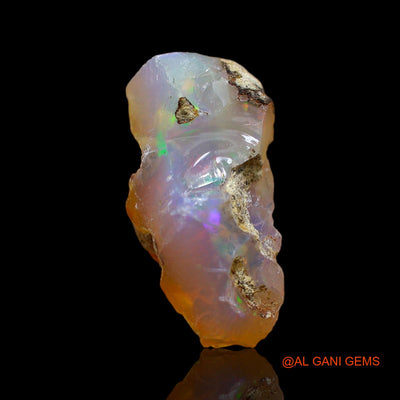 7.00 Cts Natural Ethiopian Fire Opal Loose Gemstone Fancy Rough 20x9x8 mm E-113