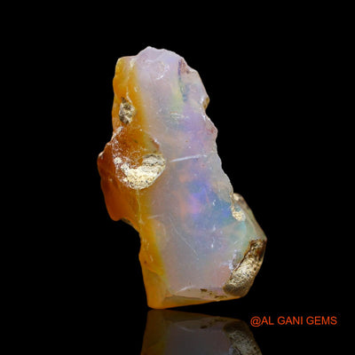 7.00 Cts Natural Ethiopian Fire Opal Loose Gemstone Fancy Rough 20x9x8 mm E-113