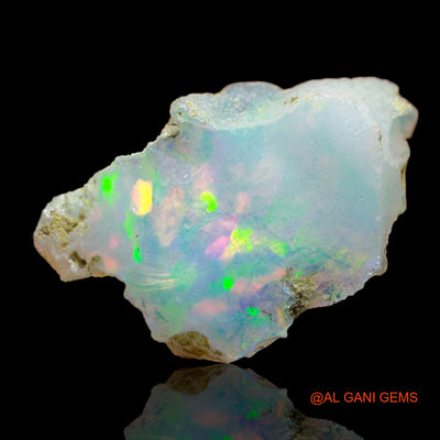 Natural Untreated Fire Opal Loose Gemstone Fancy Rough From Ethiopia 4.00 Cts 20x13x6 mm E-114