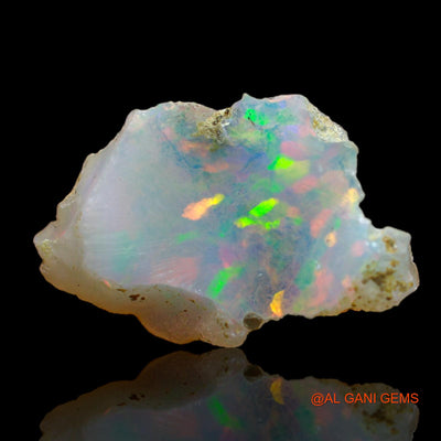 Natural Untreated Fire Opal Loose Gemstone Fancy Rough From Ethiopia 4.00 Cts 20x13x6 mm E-114