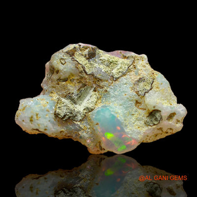 Natural Untreated Fire Opal Loose Gemstone Fancy Rough From Ethiopia 4.00 Cts 20x13x6 mm E-114