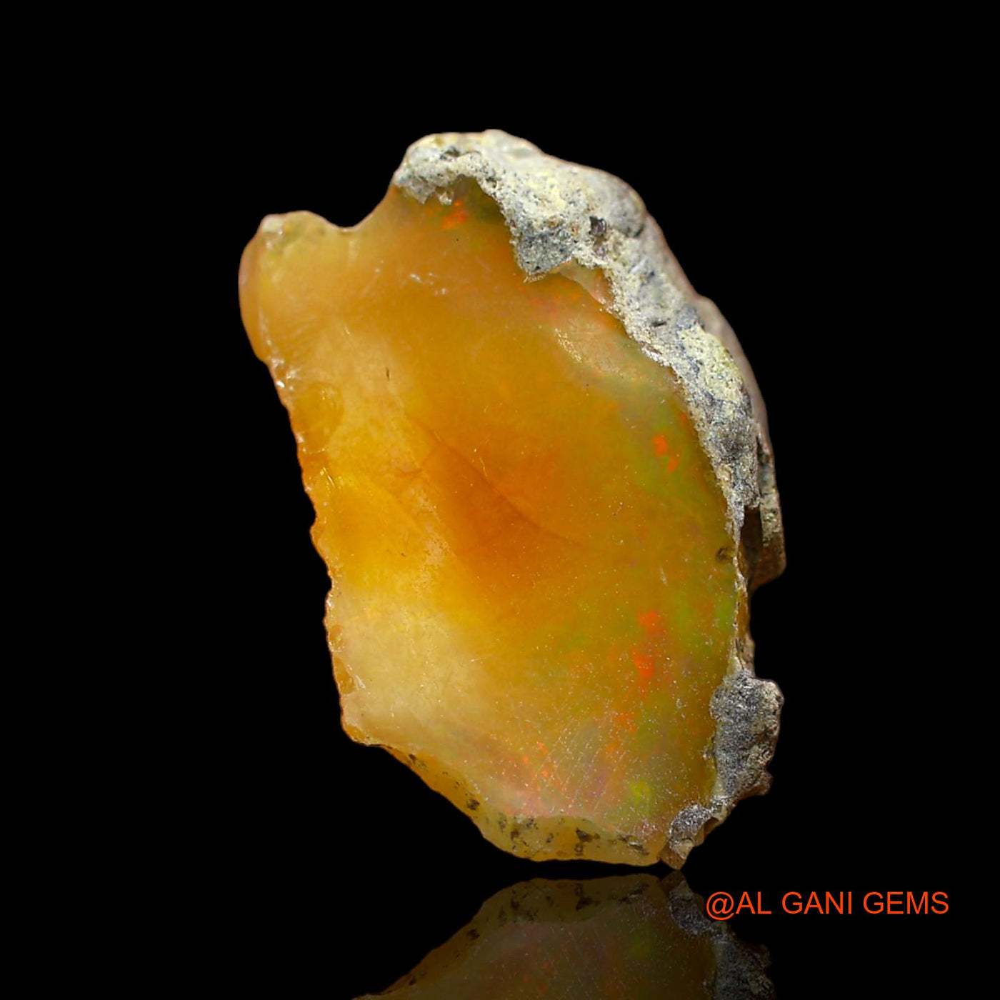 7.00 Cts Natural Ethiopian Fire Opal Fancy Rough Loose Gemstone For Jewelry 19x12x7 mm E-115