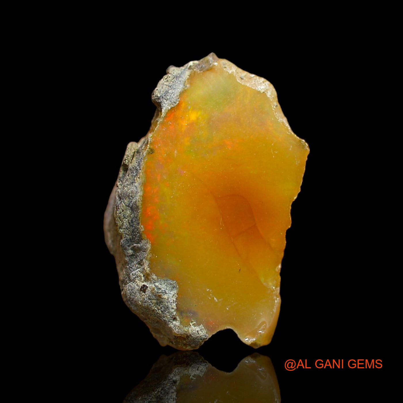 7.00 Cts Natural Ethiopian Fire Opal Fancy Rough Loose Gemstone For Jewelry 19x12x7 mm E-115