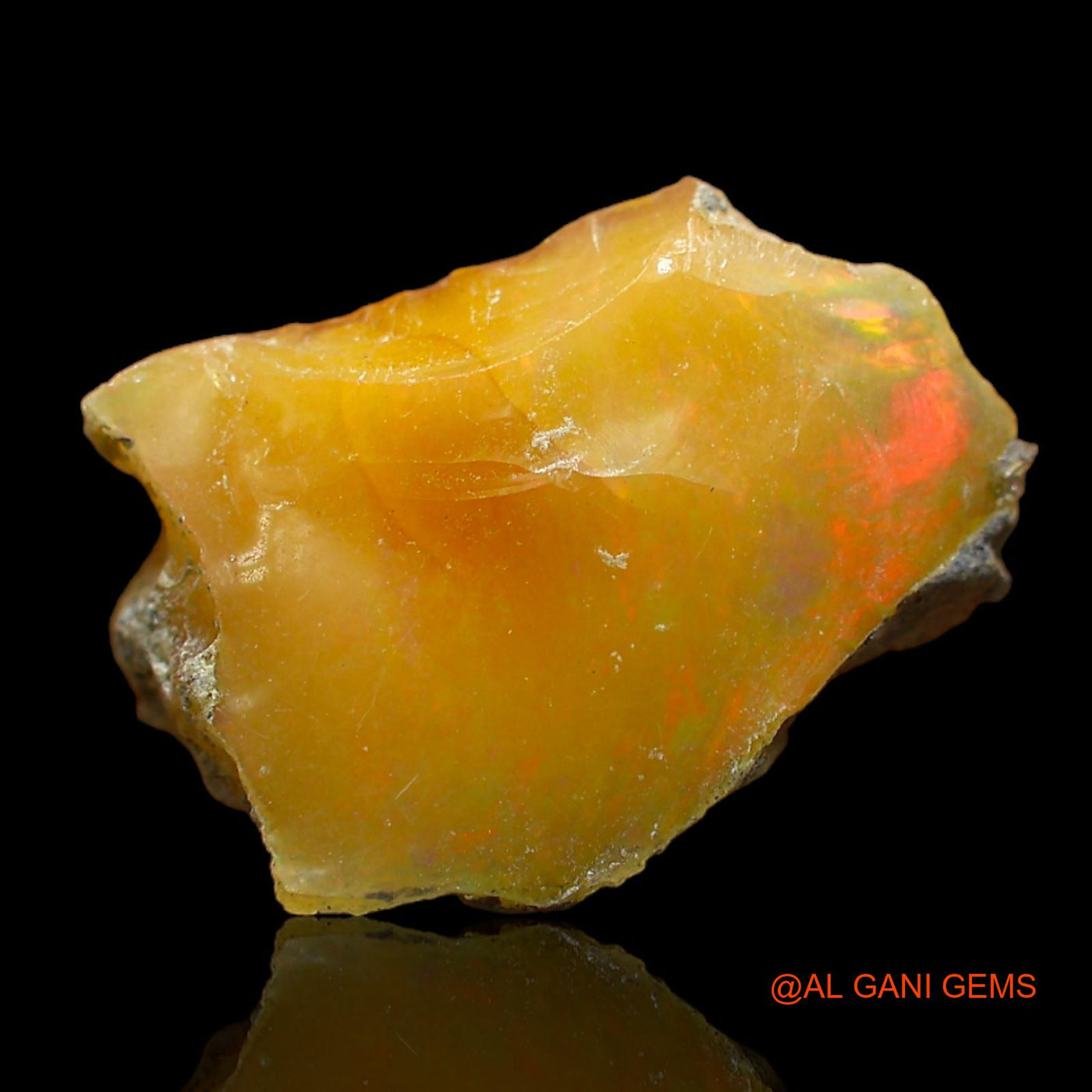 7.00 Cts Natural Ethiopian Fire Opal Fancy Rough Loose Gemstone For Jewelry 19x12x7 mm E-115