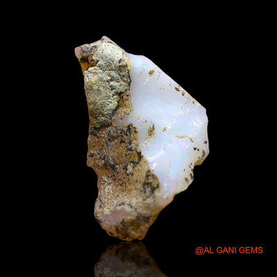Natural Fire Opal Gemstone 3.00 Cts Loose Fancy Rough From Ethiopia 20x12x4 mm E-116