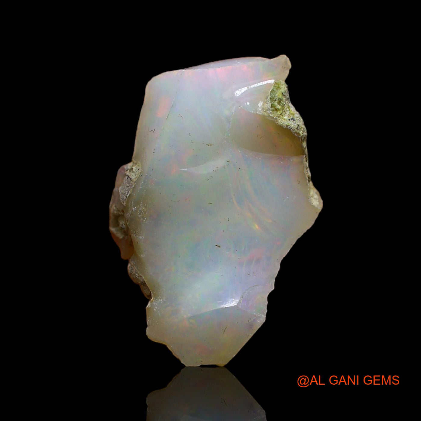5.00 Cts Natural Ethiopian Fire Opal Loose Gemstone Fancy Rough 19x13x5 mm E-117