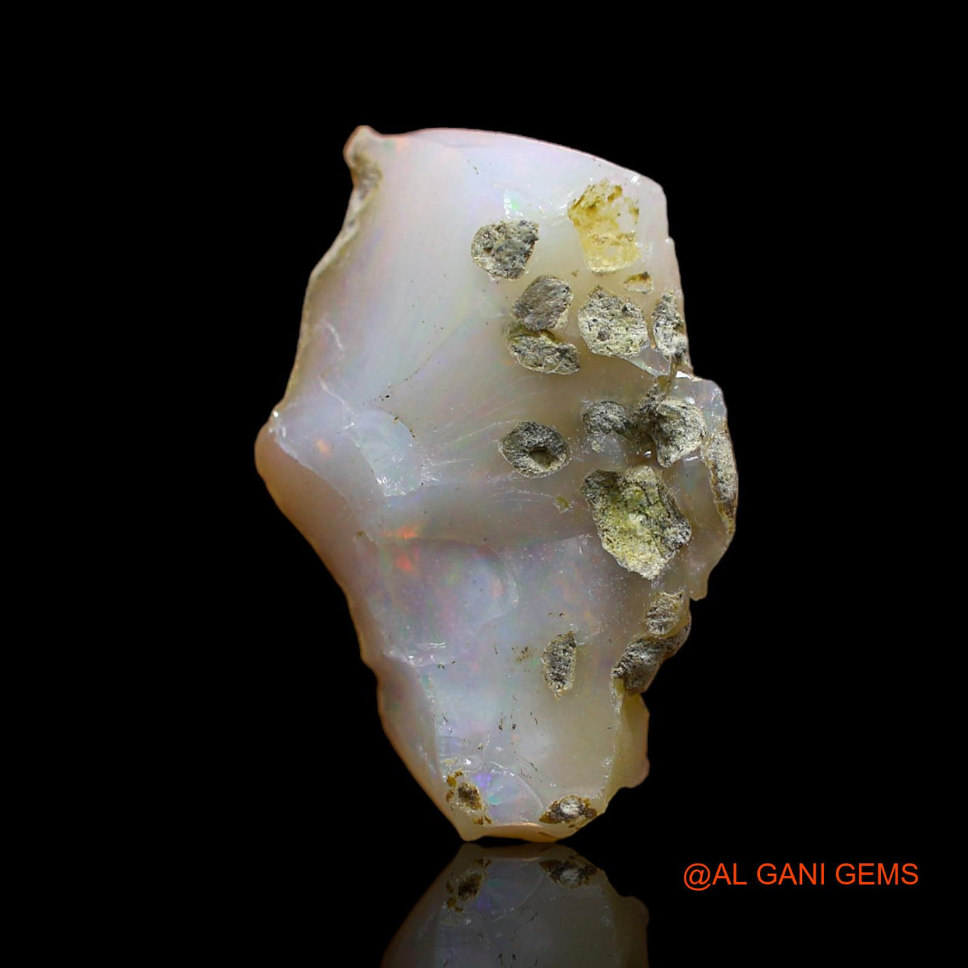 5.00 Cts Natural Ethiopian Fire Opal Loose Gemstone Fancy Rough 19x13x5 mm E-117