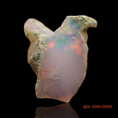 4.00 Cts Natural Ethiopian Fire Opal Loose Gemstone Fancy Rough 16x14x5 mm E-119