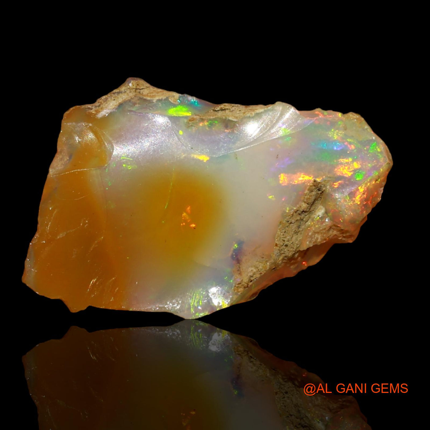 9.00 Cts Natural Ethiopian Fire Opal Loose Gemstone Fancy Rough 19x13x6 mm E-11