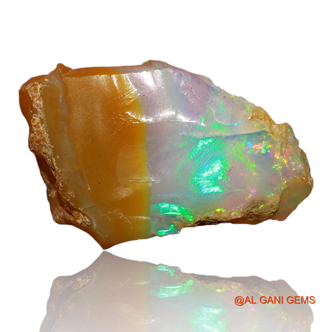 9.00 Cts Natural Ethiopian Fire Opal Loose Gemstone Fancy Rough 19x13x6 mm E-11