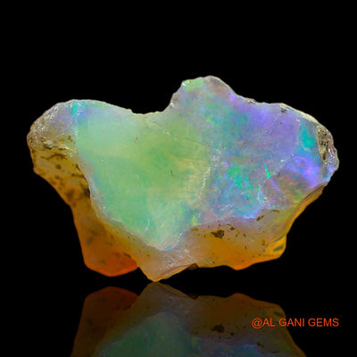 5.00 Cts Natural Ethiopian Fire Opal Loose Gemstone Fancy Rough 18x11x7 mm E-120